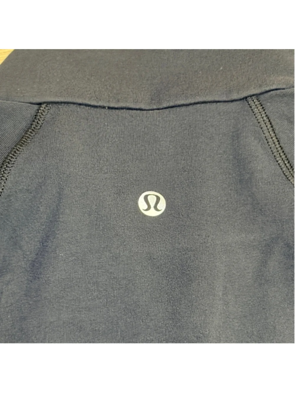 Women's Lululemon 1/2 Zip Pullover Navy Green Thumbholes Size S/M b4 - Picture 9 of 10